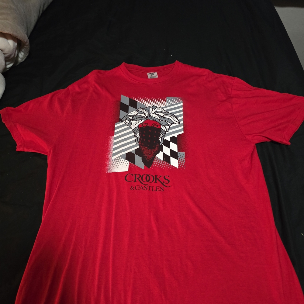 Crooks & Castles Red Graphic T-Shirt